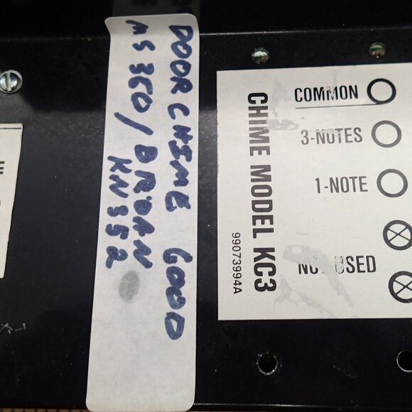 KC3 3 note chime for MC350 or Broan KN352 - Picture 4 of 5